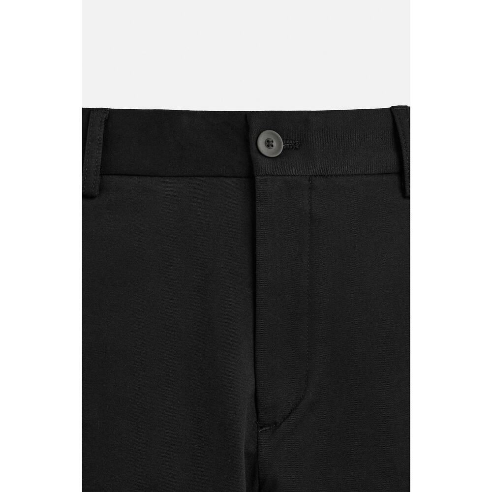 Zara Basic Collection Black Chino Pants - Regular Fit - Smart Casual - Size 31 - Picture 6 of 12
